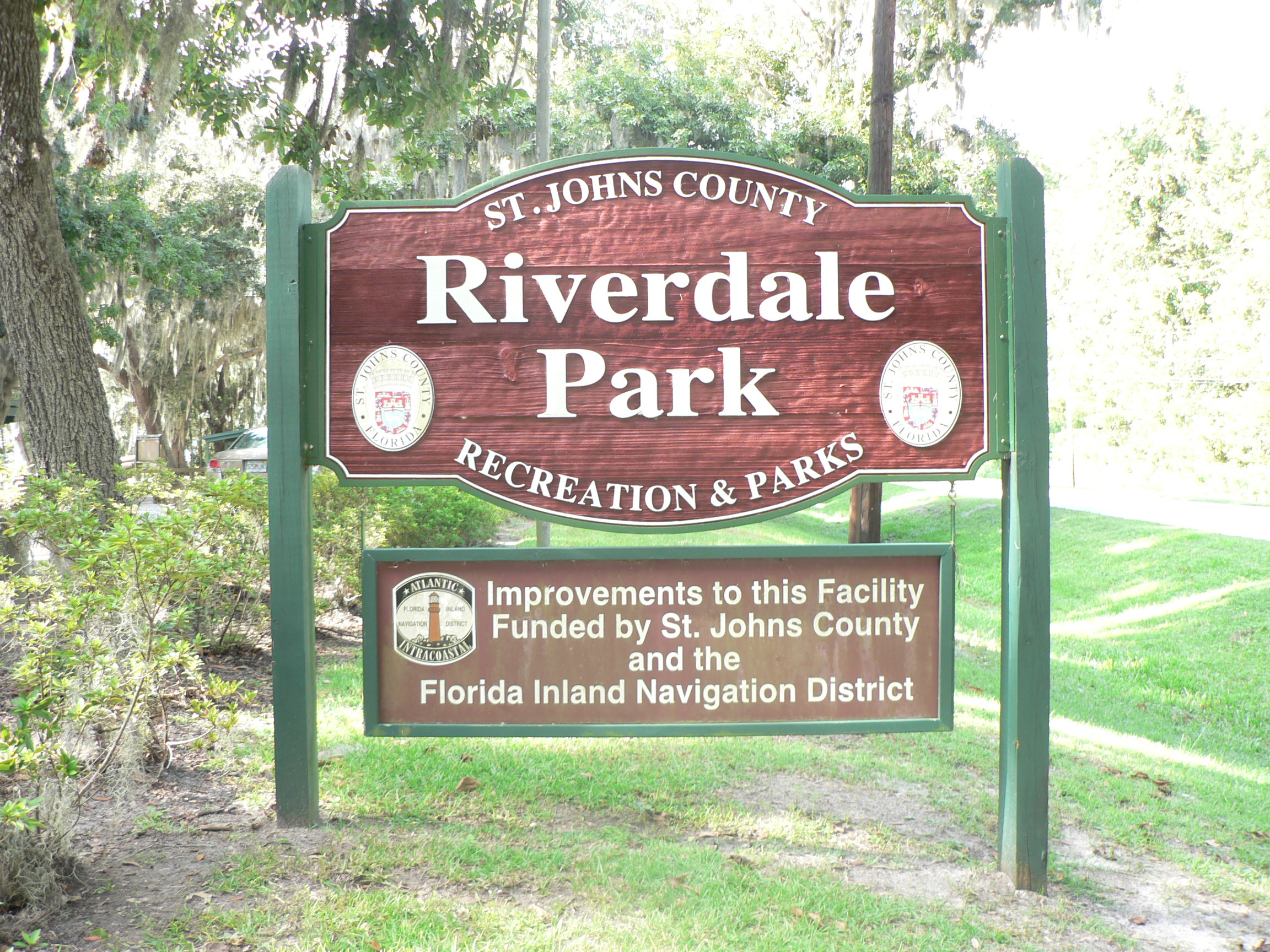 sign at riverdale boat ramp